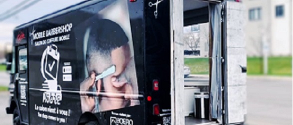 Camion Mobile Barbershop